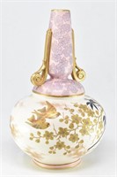 English Handpainted Ceramic Vase by Old Hall-1880
