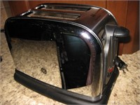 GE Bagel Toaster -Chrome & Black