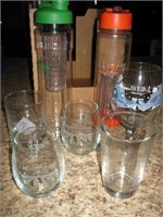 2-infusion Water Bottles, Souvenir Glasses