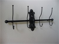 Vintage Look  Cast Iron Coat / Hat Rack