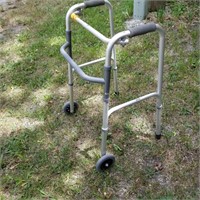 MEDICAL FOLDING WALKER FOR SENIORS - 2 WHEELS