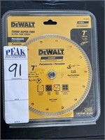 DeWalt 7" Ultra Fine Turbo High Performance Blade