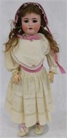31" GERMAN BISQUE HEAD DOLL, JOINTED COMPOSITION