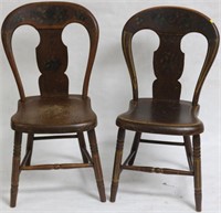 PAIR OF MID 19TH C. BALLOON BACK SIDE CHAIRS,