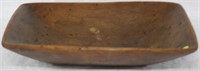19TH C. CARVED WOODEN TRENCHER, OLD NATURAL