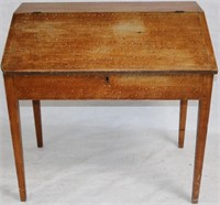 19TH C. GRAIN PAINTED STANDING DESK, TAPER LEGS,