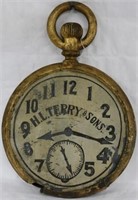 19TH C. POCKET WATCH MAKERS TRADE SIGN, H.L.