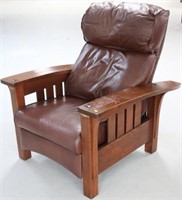 CONTEMPORARY STICKLEY MISSION STYLE RECLINER,