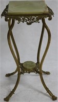 ORNATE GOLD GILT BRASS & CAST IRON STAND WITH