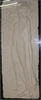 TALL STANDING EMBOSSED PAPER OF A FEMALE FIGURE