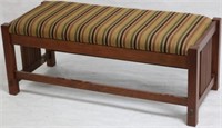 CONTEMPORARY STICKLEY MISSION STYLE BENCH, SOLID