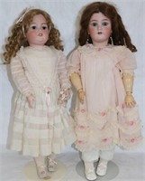 2 GERMAN BISQUE HEAD DOLLS TO INCLUDE SIMON &