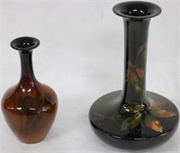 2 STANDARD GLAZED ART POTTERY VASES TO INCLUDED 7