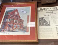 Grand Ole Opry Hand Signed Moorehead Print