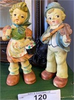 Pair of Old Hand-Painted Japan Figurines