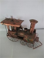 Musical Copper Train/12”L,8”H