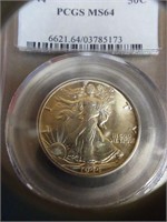 1944 MS64 50C piece