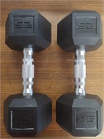 Pair of 25lb Dumbbells