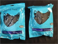 Protective Masks 2 Pc x2 Packages - new