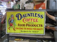 RARE DAUNTLESS COFFEE OIL CLOTH