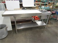 Stainless Steel Table/Sink 6'L