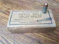 .45 M1911 pistol ball 50 rds