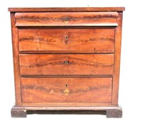 19th CENTURY DANISH MAHOGANY FOUR DRAWER CHEST