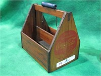 COCA-COLA 6 PACK CARRY CRATE W/ WING LOGO 1920S