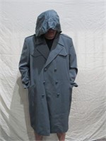 MILITARY TRENCH COAT XL W/ LINER GOOD COND