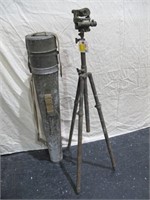 ARTILLERY AIMING CIRCLE ON TRIPOD WITH CARRY CASE