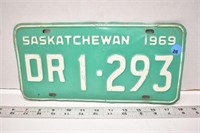 1969 Saskatchewan DR license plate