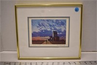 H. Ripplinger "Prairie Sunset" framed art card