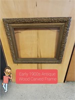 Ornate Wood Carved Antique Frame 27