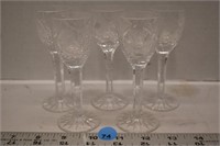 5 Old Country Roses (Sears) liquor glasses *SC