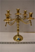 Brass 5 candle candelabra