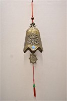 Asian theme large brass bell