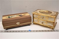 2 musical jewellery boxes