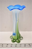 Cased art glass vase