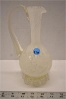 Unmarked art glass pitcher