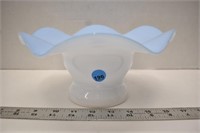 Unmarked cased glass dish