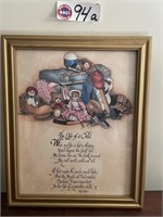 FRAMED PRINT "THE LIFE OF A CHILD"