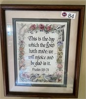 FRAMED - PSALM 118:24  PRINT