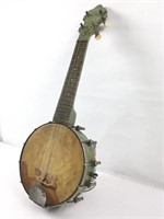 Instrument Banjo Ukulele "Lucky Jade" antique