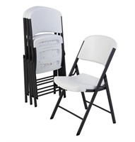4 New Lifetime Classic Commercial Folding Chairs