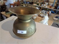 10" Redskin brass spittoon