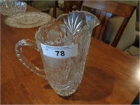 Cut glass pitcher