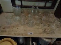 All starburst glassware on table
