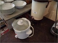 Rival sm. crock pot, Nesco automatic coffee maker