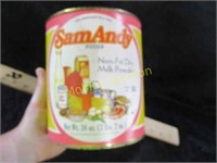 VINTAGE SAM ANDY MILK POWDER CAN