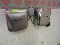 Four Alpine Wall Mounted Hand Dryers